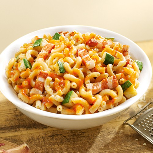 Macaroni met courgette en pancetta - Grand'Italia